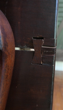 19th Century Walnut Gate Leg Drop Leaf Table - Claw Feet - Pegged Construction - Table Measures 28 3/4 Tall 47 1/2 by 18 -Leaf Measures 17 3/4 - One Leaf is Off and Pictured Separately 
