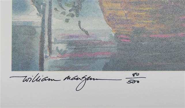 Southern Comfort by William Mangum - Artist Signed and Numbered Print - Number 80/500 - in Original Folder with Certificate of Authenticity -Unframed Print Measures 17 1/4 by 22 