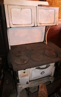 Victor Junior White Enamel Cook Stove