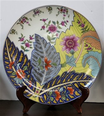 2 Tobacco Leaf genus nicotinia Fine China Plates by Mann with Original Stickers - Plates are a10 1/2 Across
