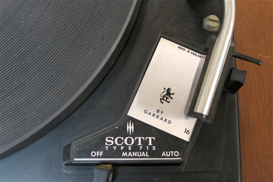 Scott - Solid State Stereo - Type 715 with Garrard Record Player 