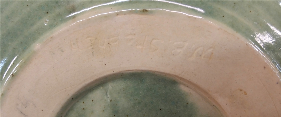 Pisgah Forest - W.B. Stephen Cameo Plate - with Ox and Wagon - Signed W.B Stephen Pisgah Forest Pottery - West Asheville, N.C. - Plate is 8 1/2 Across 