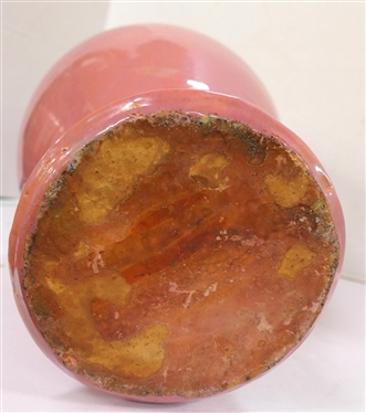 Very Large Seagrove North Carolina Rebecca Pitcher - Pink Glaze - Unsigned -Attributed to A.R. Cole -  Pitcher is 23 Tall to Top of Handle 