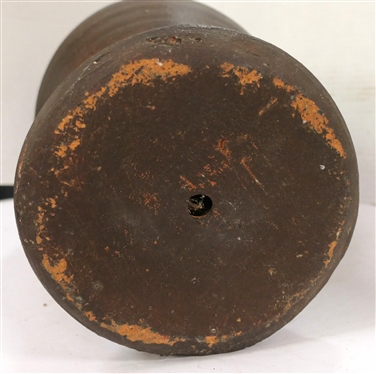 Large North Carolina Pottery Rebecca Pitcher - Dark Brown Glaze  4 Incised Near Bottom Under Handle -Vessel Has Intentional Hole in Bottom Center - Measures 21 1/2 Tall - 