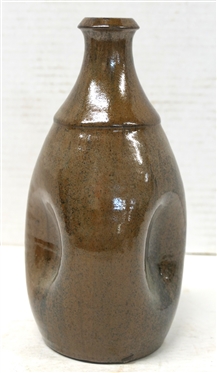 A.R. Cole Sanford, NC Pottery Pinch Bottle - Stamped on Bottom - Bottle is 7 3/4 Tall 