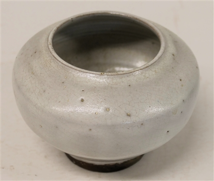 Jugtown Ware NC Pottery Bowl - White Glaze - Bowl is 3 3/4 Tall 5 Across