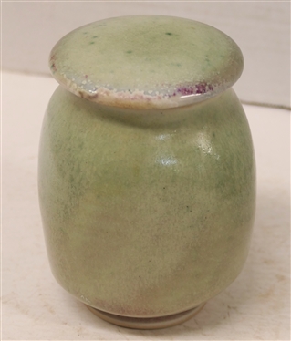 Ben Owen III 1997 - Pottery Jar with Lid - North Carolina Pottery Jar is 5 tall - Signed on Bottom 