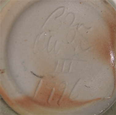 Ben Owen III 1997 - Pottery Jar with Lid - North Carolina Pottery Jar is 5 tall - Signed on Bottom 