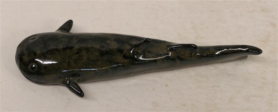 Jugtown Ware Charles Moore Pottery Fish - Dated 1995 - Fish is 6 Long 