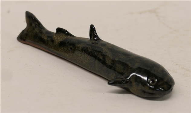 Jugtown Ware Charles Moore Pottery Fish - Dated 1995 - Fish is 6 Long 