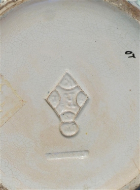 Early 19th Century English Tea Pot - Shell Motif with Coral Handle - Small Chip on Spout and Some Glaze Loss to Handle - Tea Pot is 5 Tall 7 Spout to Handle
