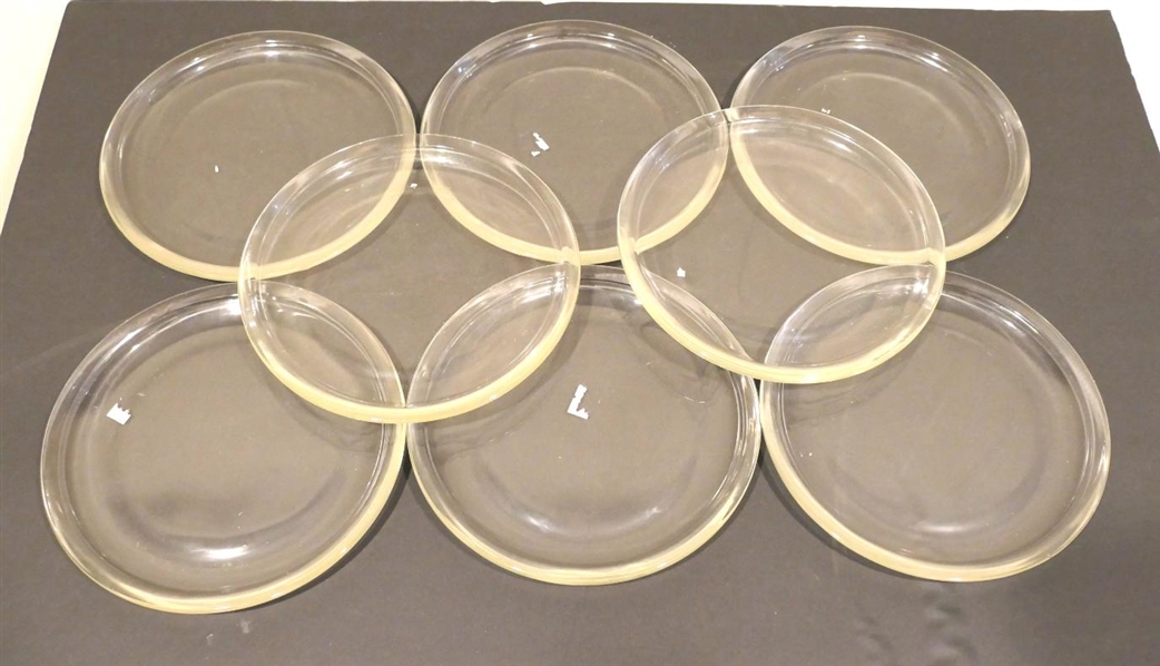 8 Thick Crystal Plates - 8" Across