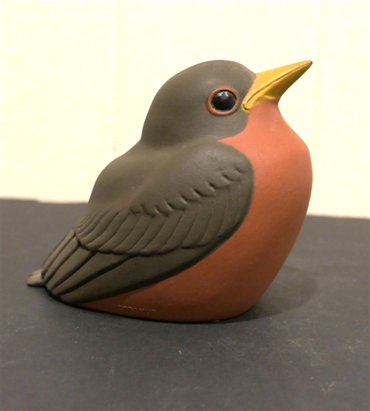 Young Robin By Nicodemus - 1971 Ebonlite - Composite Robin Figure - 3 1/2" Tall 3 1/2" Long