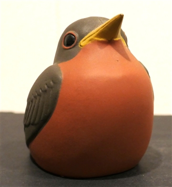 Young Robin By Nicodemus - 1971 Ebonlite - Composite Robin Figure - 3 1/2 Tall 3 1/2 Long