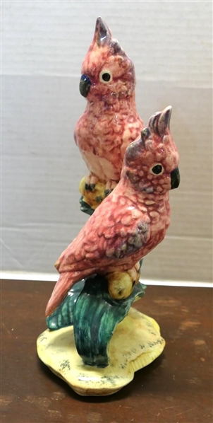 "Stangl Pottery Birds" Cockatoo Double - Number 3405D - 10" Tall 