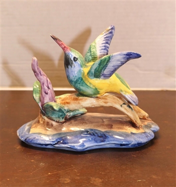 Stangl Pottery Birds Rieffer''s Hummingbird - Number 3629 - 5 Tall - Slight Roughness on Tip of Wing - No Damage Visible 