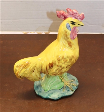 Stangl Pottery Birds Yellow Rooster - Number 3445 - 9 3/4 Tall 