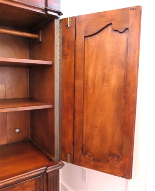 Antiques Roadshow by Pulaski Furniture Armoire / Wardrobe Cabinet - Pastoral Scenes on Doors - Multi Hinged Doors - Interior with Hanging Bar and Shelves - Solid Ends - Reeded Column Pilasters -...