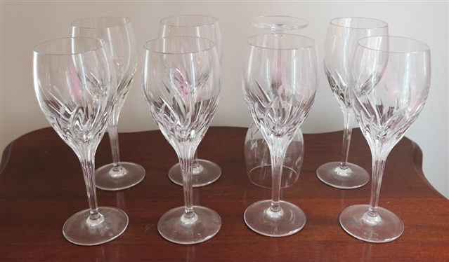 8 - Noritake "Moon Dust" Wine Glasses -7 3/4" Tall 