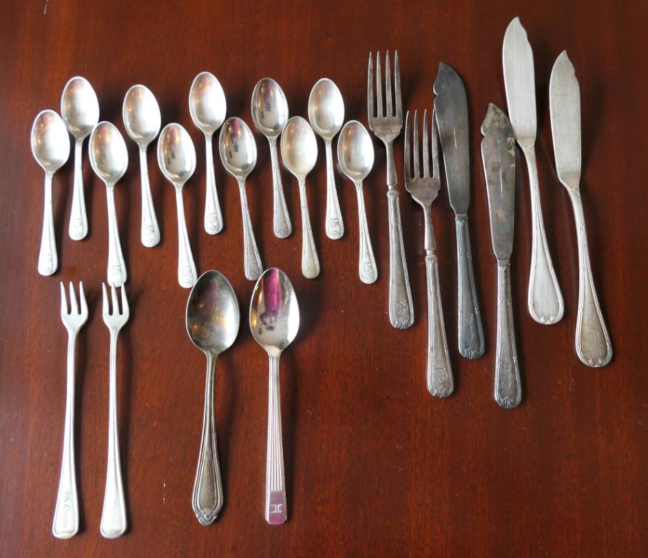 Lot Detail - 22 Pieces of Hotel Flatware - 2 Christofle 