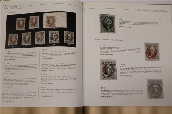 United States Stamps Complete - The William H. Gross Collection - Hardcover Auction Catalogue Charles F. Shreve and Tracy L. Carey in Association with Robert A. Siegel  Auction Galleries, INC. -...