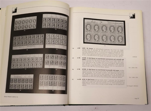 Shreves Philatelic Galleries, INC - The Dr. J. Paul Wampler Collection of Unites States Stamps and Important Plate Number Blocks - Private Collection Sale - April 98 New York - Hardcover Book...