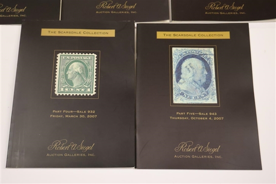The Scarsdale Collection Auction Catalogues - Part 1 - 5 - Robert A. Siegel Auction Galleries, INC - Sales Held in 2006 - New York, NY - 5 Paper Bound Catalogue Books 