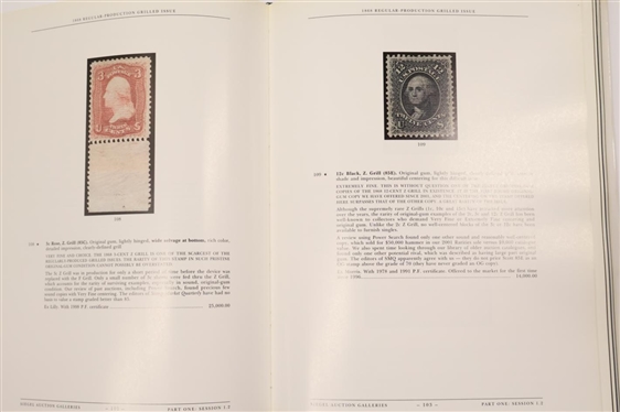 The Alan B. Whitman Collection of Outstanding United States Stamps Sale 968 - Presented by Robert A. Siegel Auction Galleries, INC - 2009 - Hardcover Auction Catalogue Book with Supplement...