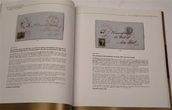 United States Postal History - The William H. Gross Collection Sale 1211 - Tuesday October, 29 - Wednesday, October 30, 2019 - Hardcover Auction Catalogue Presented by Charles F. Shreve and Tracy...