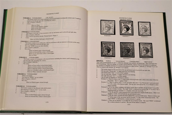 The Identifier For Carries, Locas, Fakes, Forgeries, and Bogus Posts of The United States Volume III by Larry Lyons - Green Hardcover Book - Published December 1998 