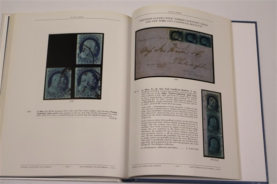 The Wagshal Collection of Classic United States Stamps Part 2 Sale 994 - One - Cent 1851 - 56 Imperforate - Thursday & Friday, September 20 & October 1, 2010 - Hardcover Auction Catalogue -...