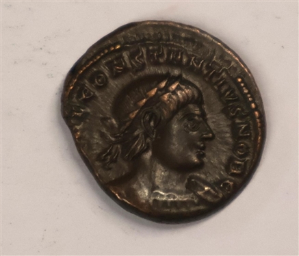 Constantius II (A.D. 337 - 361) Bronze Reduced Follis of Ancient Rome - Ancient Roman Coin - Guaranteed by Littleton Coin Company, LLC - Very Fine Plus - Littleton Select Coin - With Original Envelope