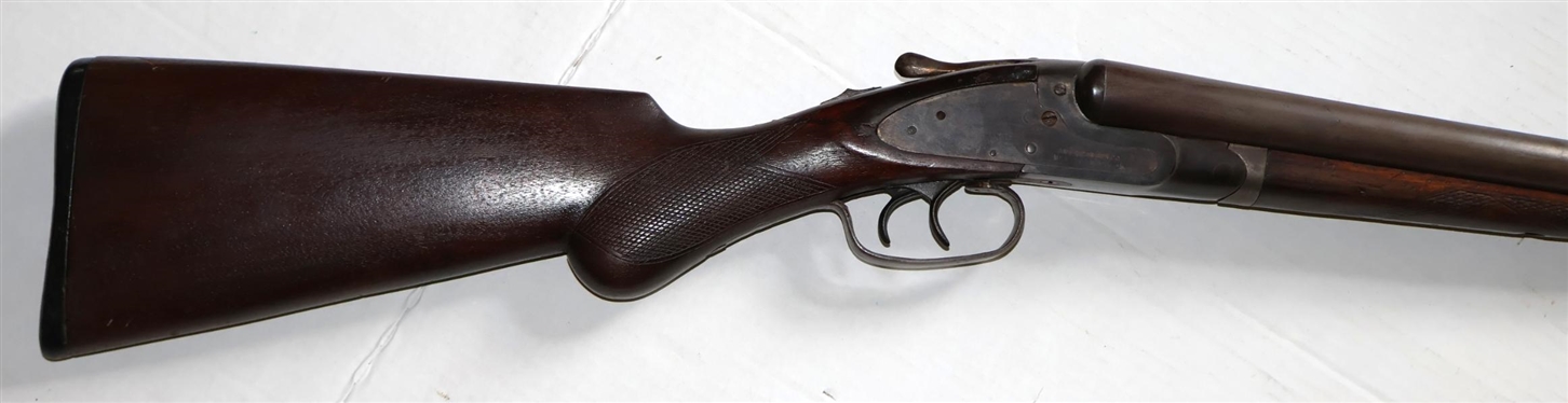 American Gun Company - New York 20 Gauge Double Barrel Shotgun Carved Fore Arm and Stock  - Gun Transfers at RAM Arms Mt. Hermon, VA or Winstead's Auction Co. By Appointment