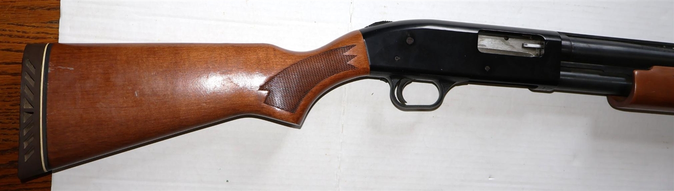 Mossberg Model 500 A 12 Gauge Shotgun - Carved Forearm and Stock - Barrel with Ventilated Rib  - Gun Transfers at RAM Arms Mt. Hermon, VA or Winstead's Auction Co. By Appointment