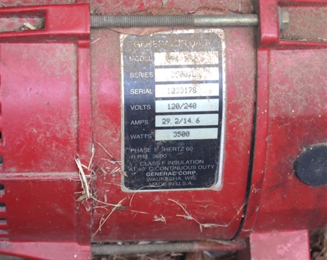 Generac 3500XL Generator 