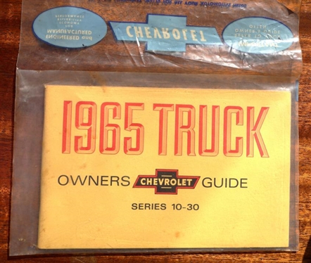 1965 Chevrolet Truck Owners Guide Series 10 -30 - In Original Plastic Sleave