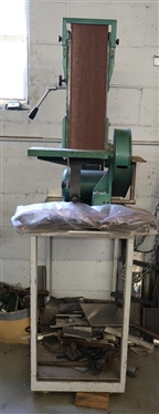 3/4 HP Belt Sander - KH 110V - Phase 1 with Sand Paper and Stainless Table - NO Other Contents