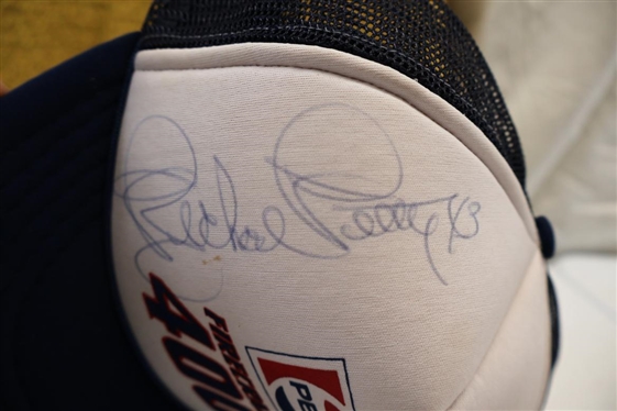 Richard Petty #43 Autographed Hat from His 200th  and Final NASCAR Race - The July 4th, 1984 Pepsi Firecracker 400 
