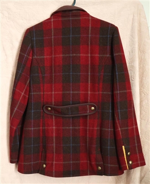 Joules Town & Country - Style Z Field Coat - Red Check Pattern - Size 8 