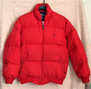 Polo by Ralph Lauren Red Down Filled Puffer Coat -  Size Small