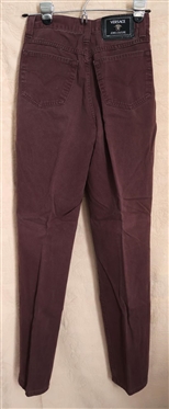 Versace Jeans Couture Brown Ittierre  Straight Leg Trousers - Size 28