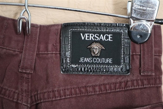 Versace Jeans Couture Brown Ittierre  Straight Leg Trousers - Size 28