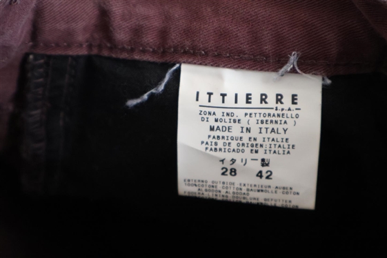 Versace Jeans Couture Brown Ittierre  Straight Leg Trousers - Size 28