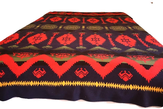 Beacon Blankets Tribal Pattern Fleece Blanket - 84 By 64 