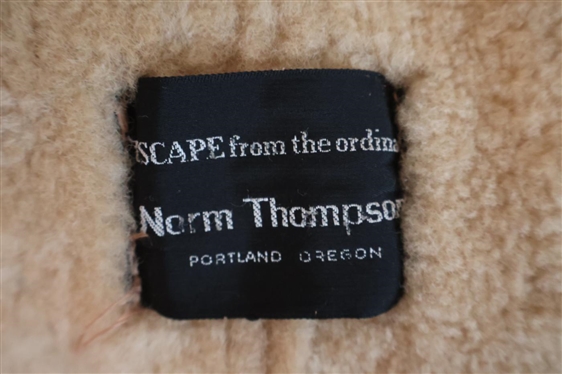 Vintage Sawyer of Napa - California - Suede Shearling Lined Winter Overcoat - Size 43 - Escape From the Ordinary - Norm Thompson Label - Portland, Oregon