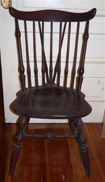 Fan Back Windsor Side Chair - Sturdy with Plank Bottom 