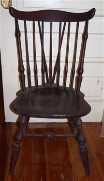 Fan Back Windsor Side Chair - Sturdy with Plank Bottom 