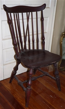 Fan Back Windsor Side Chair - Sturdy with Plank Bottom 