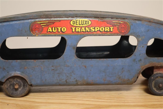 MARX Toys Delux Auto Transport Car Hauler Truck and Trailer 