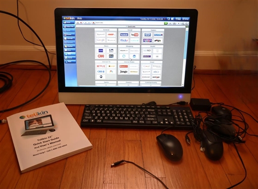 Telikin 22 Touch Screen Computer Designed For Seniors - With User Guide, Mouse and Keyboard 